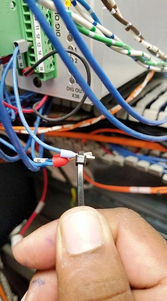 Bad Cable Joints in PLC Panel