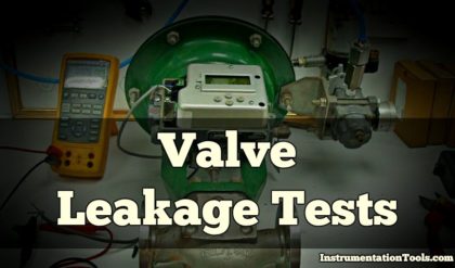 Valve Leakage Tests