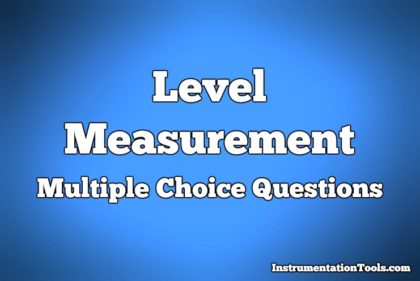 Level Measurement Multiple Choice Questions