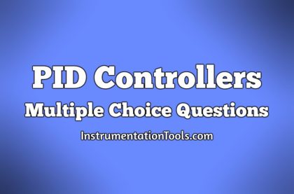 PID Controllers Multiple Choice Questions