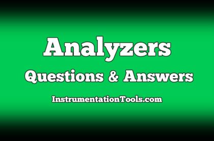 Analyzers Questions and Answers