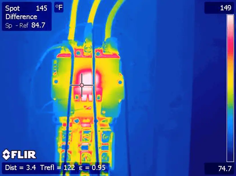 Temperature Measurement using Thermal imaging