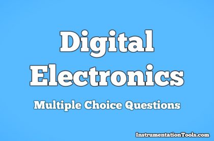 Digital Electronics Multiple Choice Questions