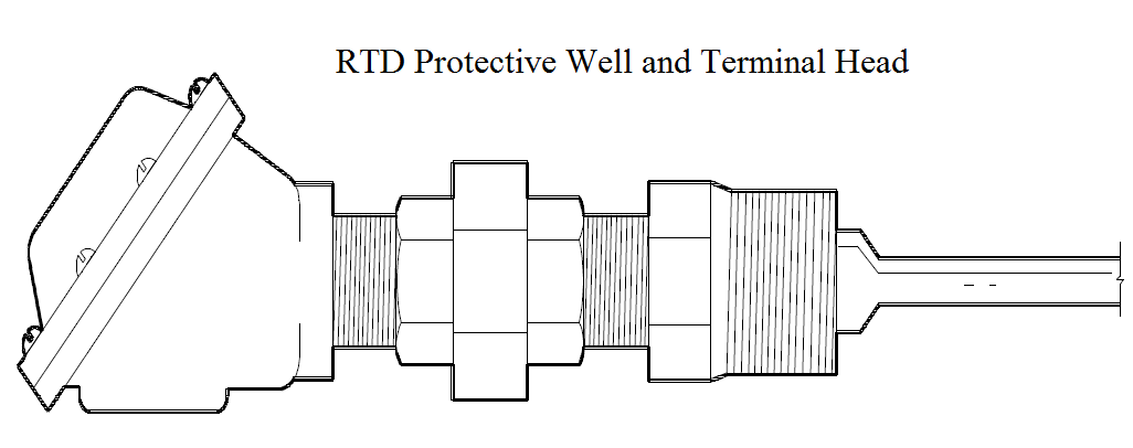 RTD Protective Well and Terminal Head