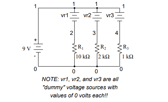 dummy voltage sources