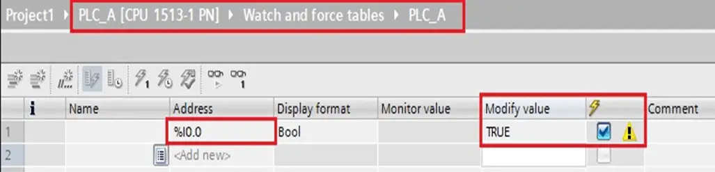 PLC A Watch Table