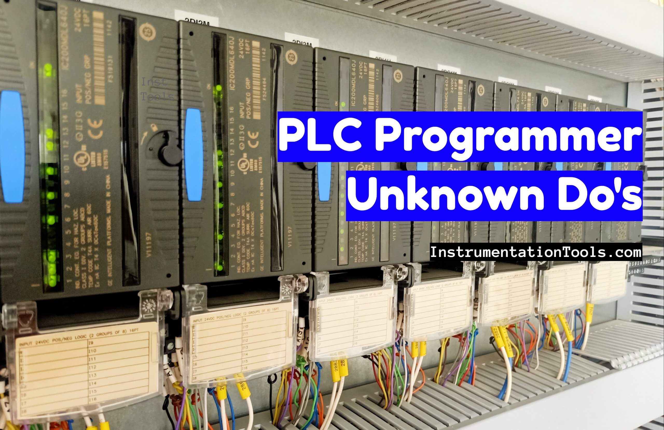 PLC Programmer Unknown Do's